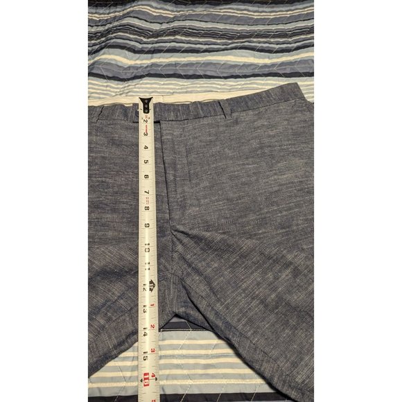 Paulo Solari Modern Fit Sz 40"x30.5" Linen Blend Lightweight Blue Casual Pants - Picture 9 of 11